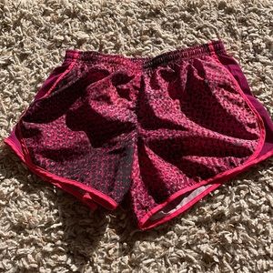 Pink and purple athletic shorts